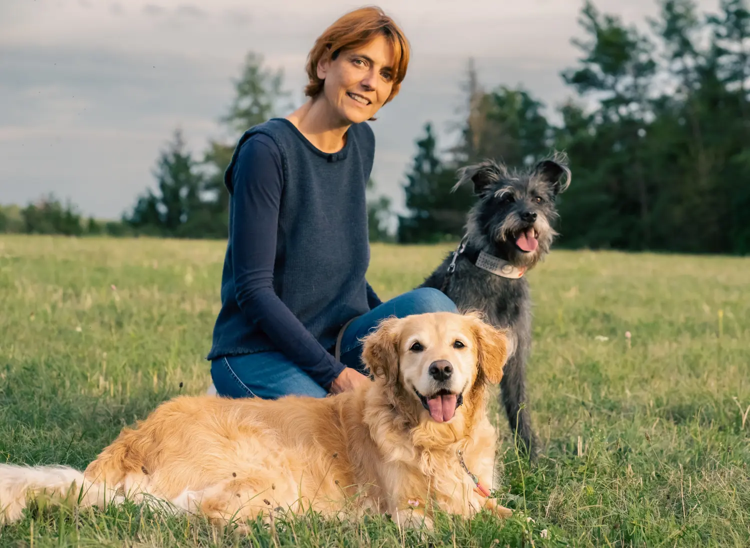 Katrin Wolf mit Hund