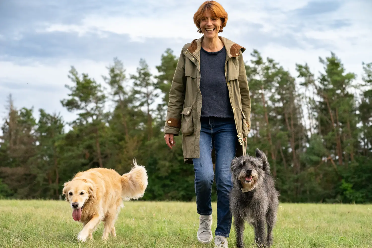 Katrin Wolf mit Hunden